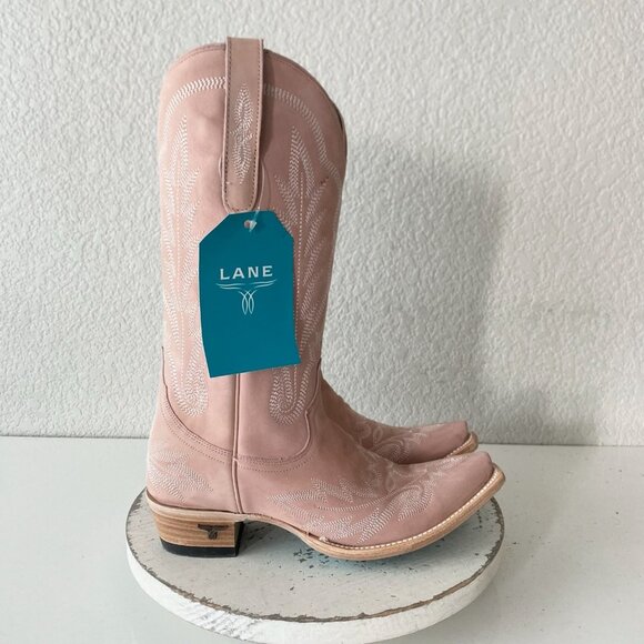 Lane Pink Western Heeled Cowboy Boots for Women - Picture 2 of 11